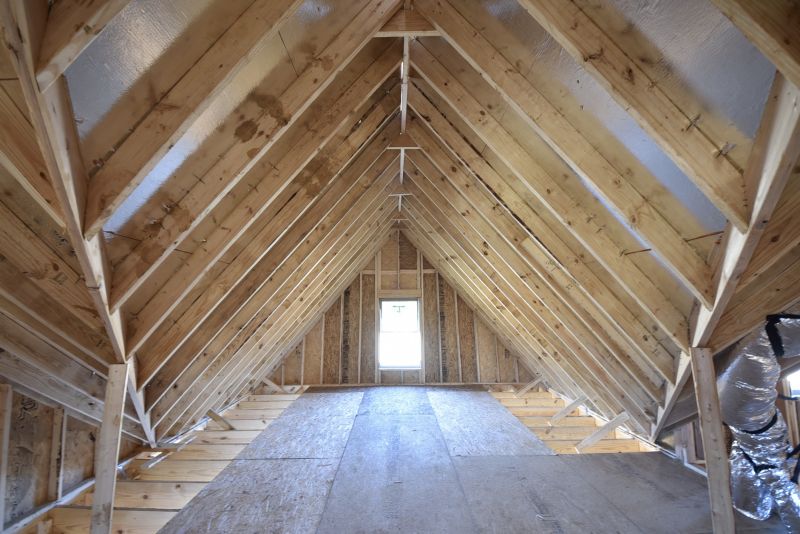 Inside Attic with Flooring