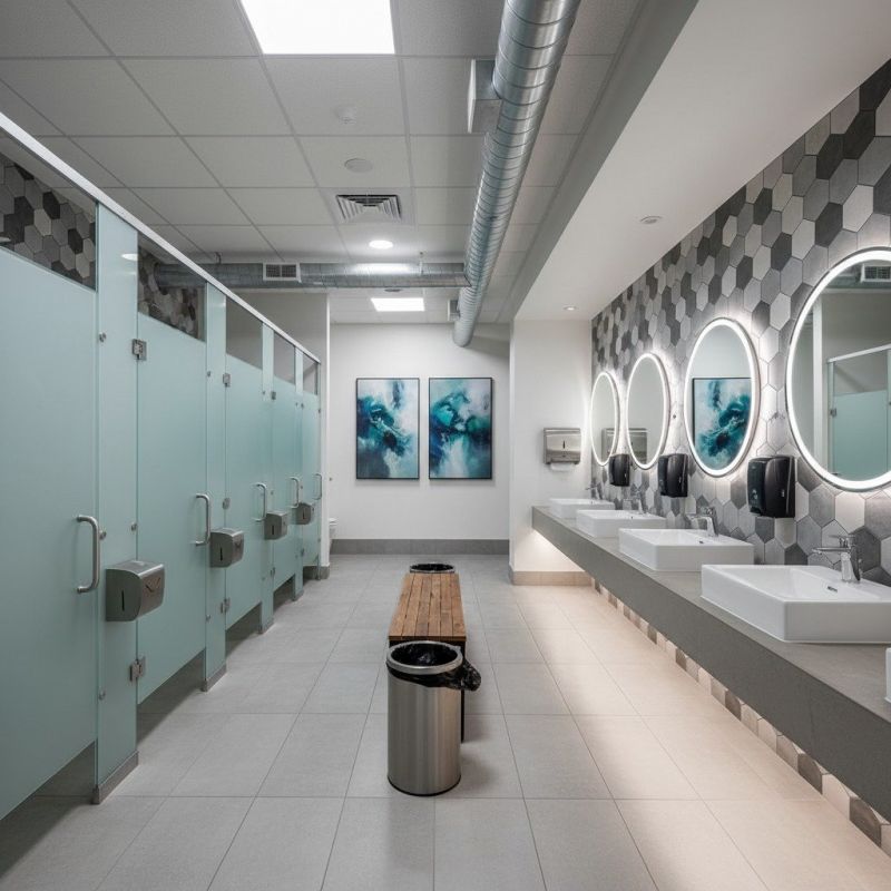 Industrial Bathroom Renovation in Denver County, CO